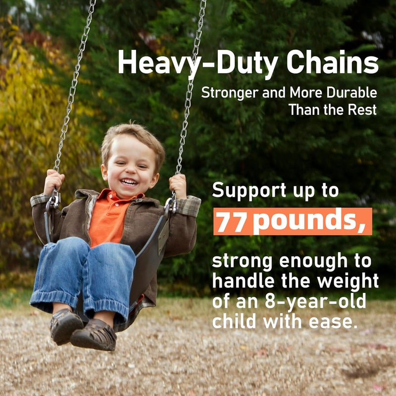 Aothotop 65ft Jack Chain for Hanging, Thick Steel Chain, Small Chain for Hanging, Utility Chain for Home Outdoor Camping, Heavy Duty Chain for Hanging Baskets, Plants,Thickness 0.08 inches (2mm) - Image 2